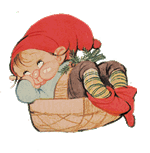 Kort - Christels Nisse i lys fletkurv